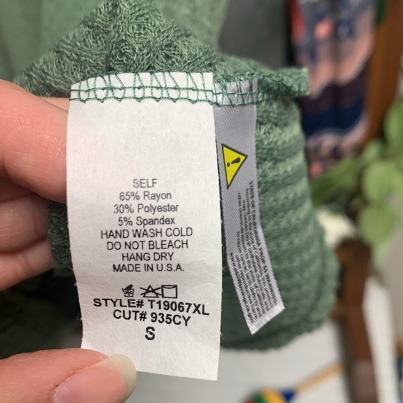 White Birch Waffle Knit Top Peasant Balloon Sleeves Size Small NWT Boho Indie - Picture 9 of 9